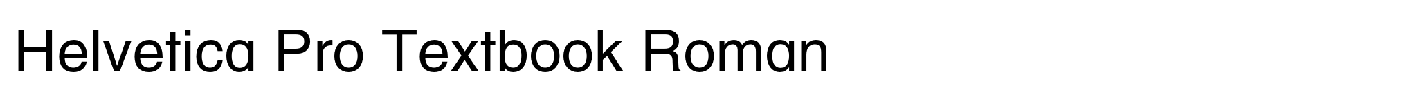 Helvetica Pro Textbook Roman image